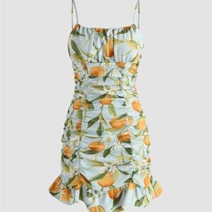 CIDER Harvest Fruits Corset Cami Dress - Size XL (US10)
